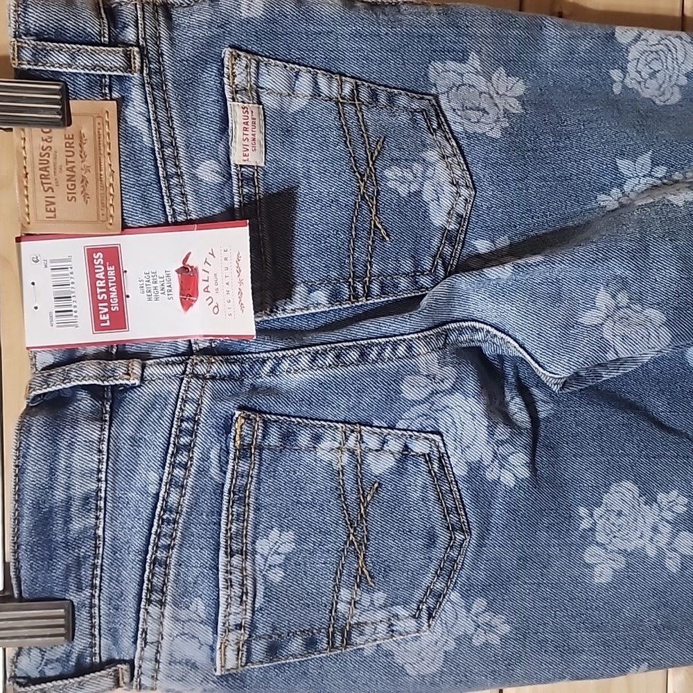 Levi Strauss Jeans Size 6 Girls NWT ankle Straight - Picture 5 of 6